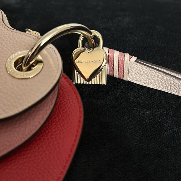 Michael Khors Heart-Shaped Wristlet Trio - Red, Pink, Cream - Picture 2 of 13